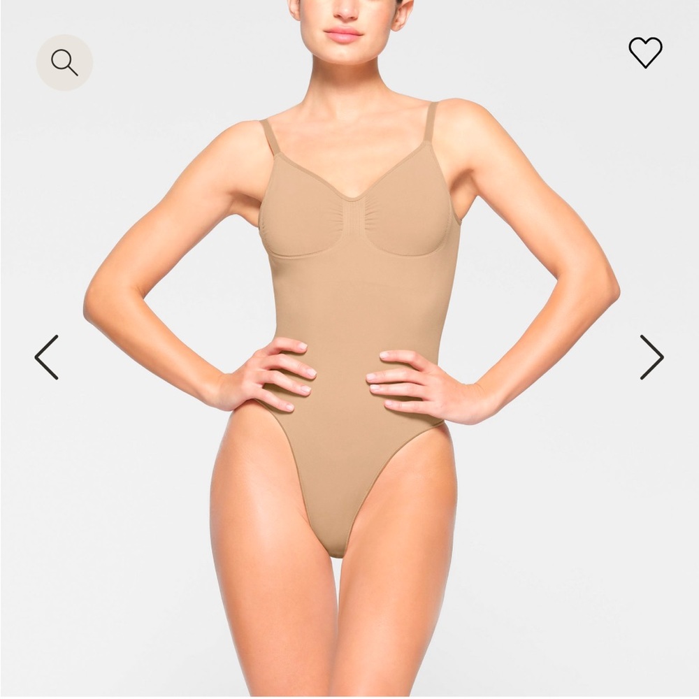 SKIMS Tan Shapewear Bodysuit
